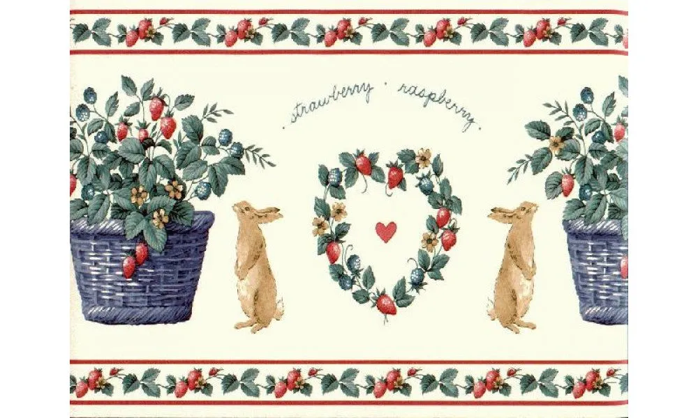 Rabbits SG2124B Wallpaper Border