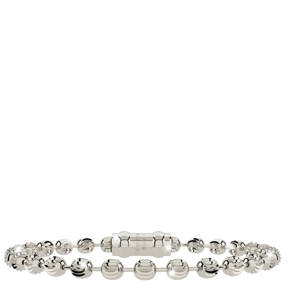 Rebecca My World Diamond Cut Silver Bracelet