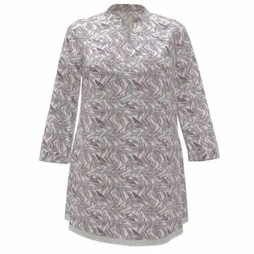 Resort Coastal - White Purple Tropical Floral