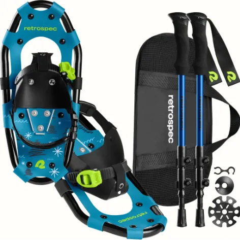 Retrospec Youth Drifter Snowshoe Bundle