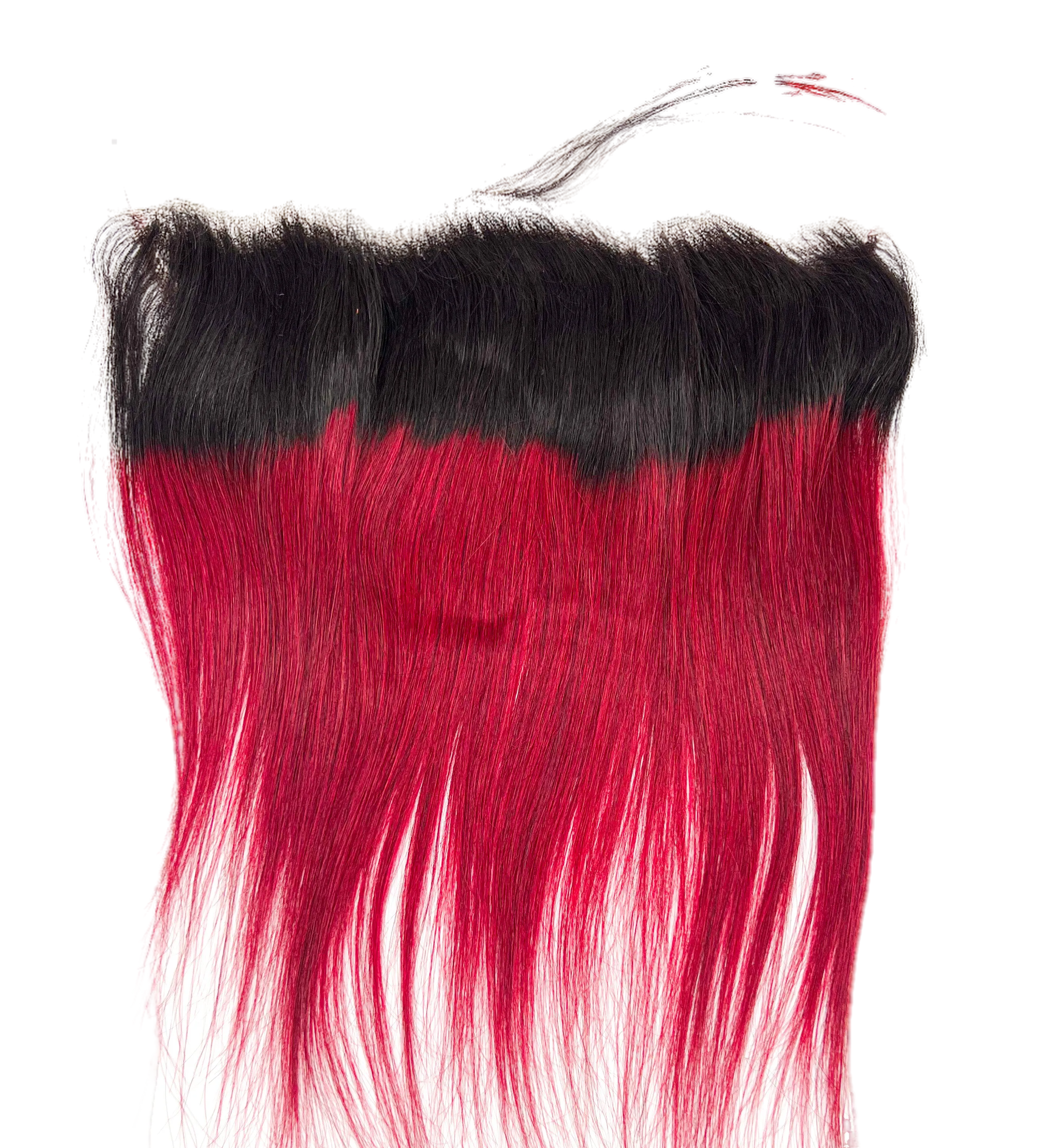 RIO Straight Frontal  Ear to Ear 13X4  Wine