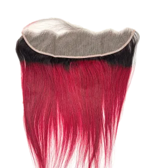 RIO Straight Frontal  Ear to Ear 13X4  Wine