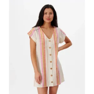 RIP CURL HEAT WAVE MINI DRESS BONE
