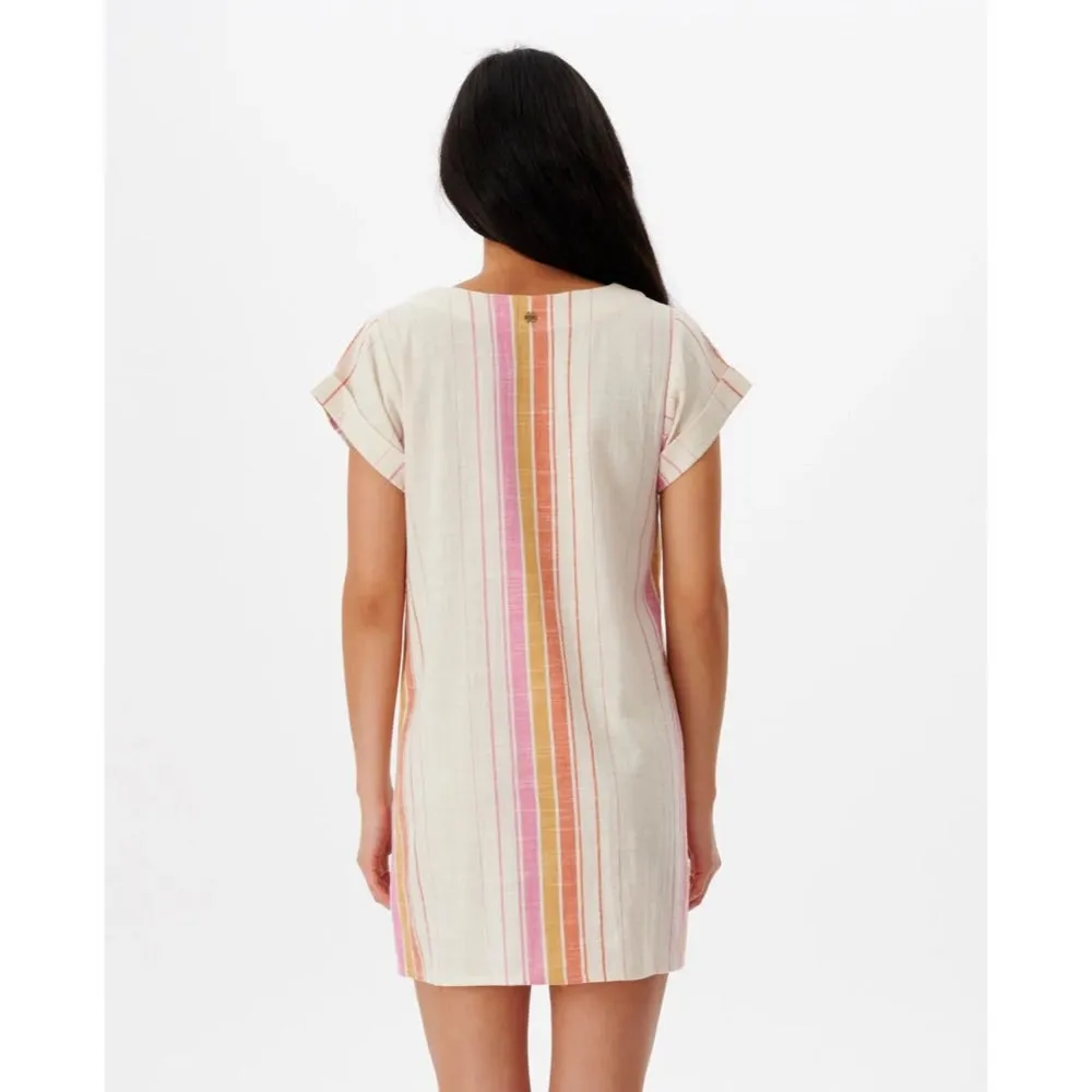RIP CURL HEAT WAVE MINI DRESS BONE