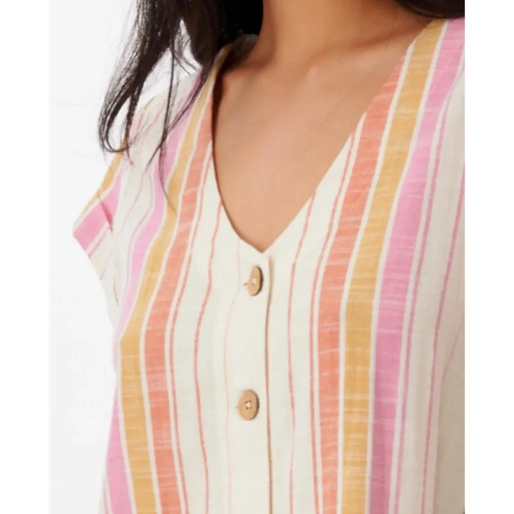 RIP CURL HEAT WAVE MINI DRESS BONE