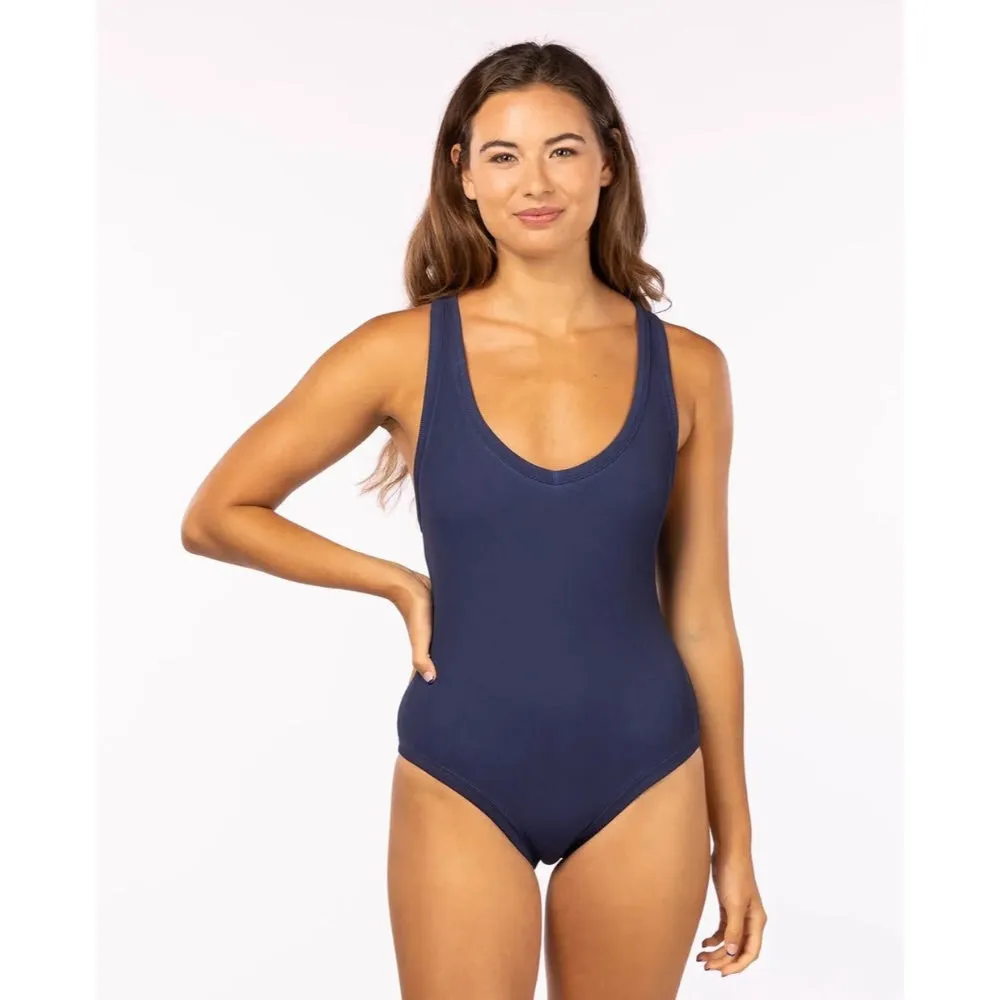 RIP CURL SURF GYPSY RACER BACK ONE PIECE DARK BLUE