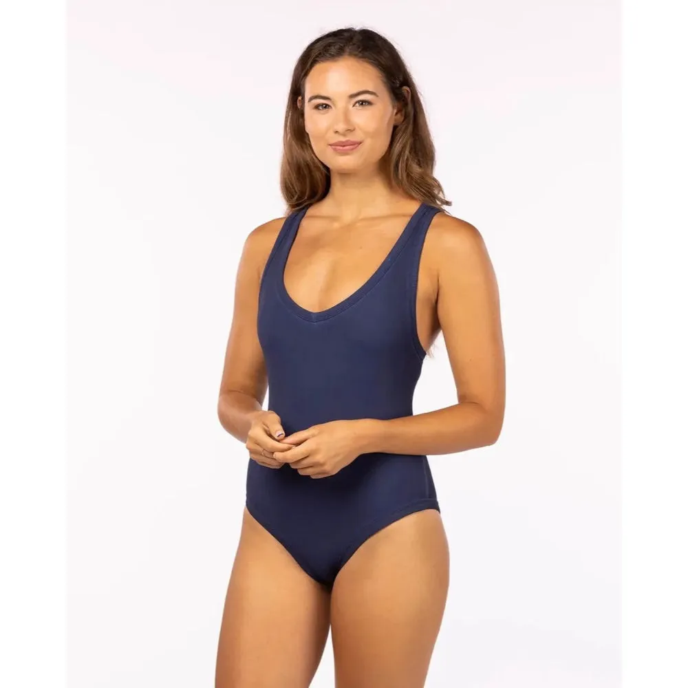RIP CURL SURF GYPSY RACER BACK ONE PIECE DARK BLUE