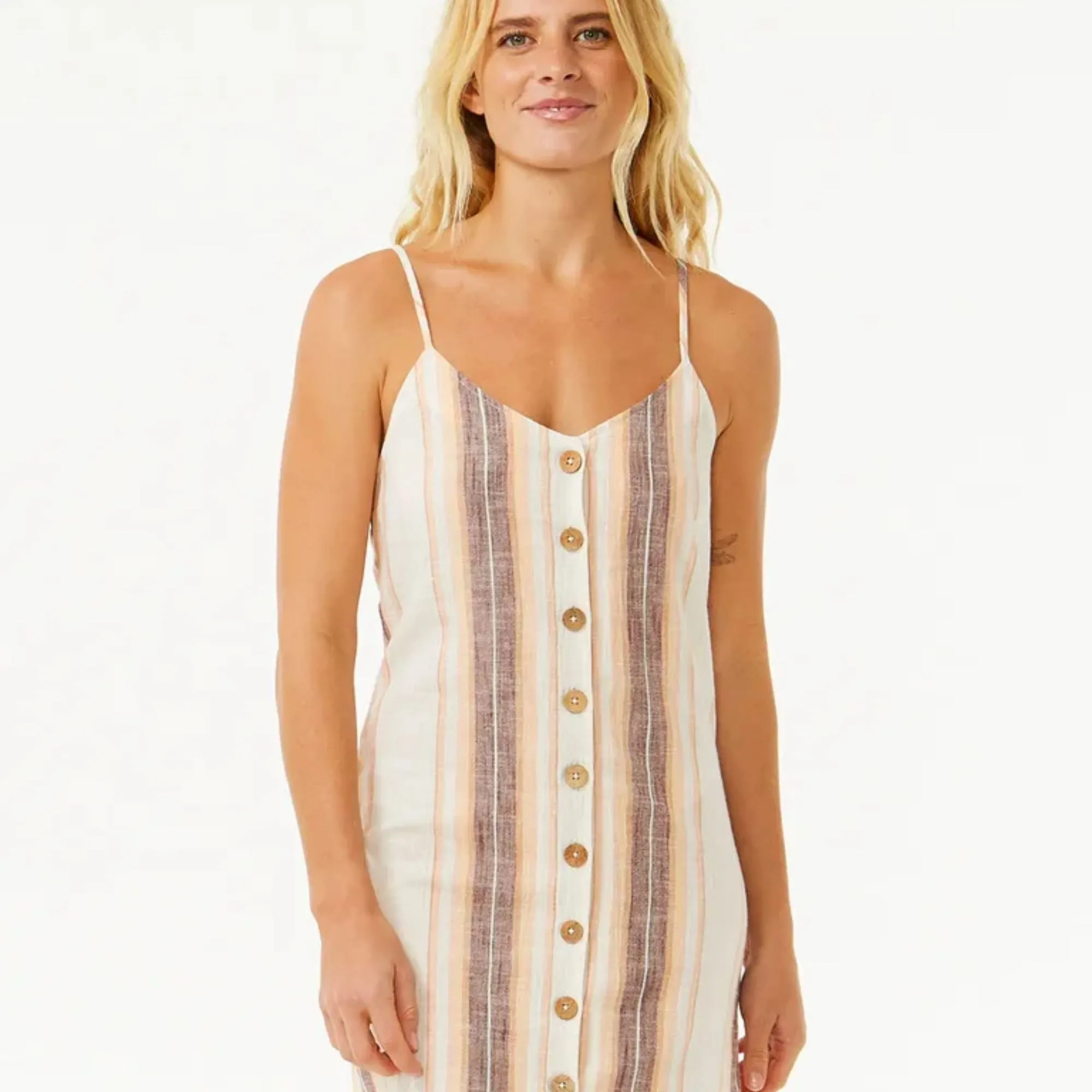 Ripcurl Classic Surf Stripe Button Up Dress