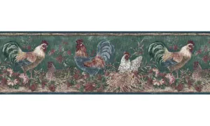 Roosters B66166320 Wallpaper Border