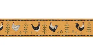 Roosters B75689 Wallpaper Border