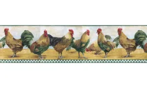 Roosters B8710TRY Wallpaper Border