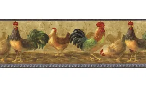 Roosters TH29001B Wallpaper Border