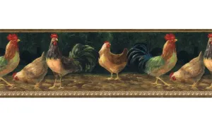 Roosters TH29003B Wallpaper Border