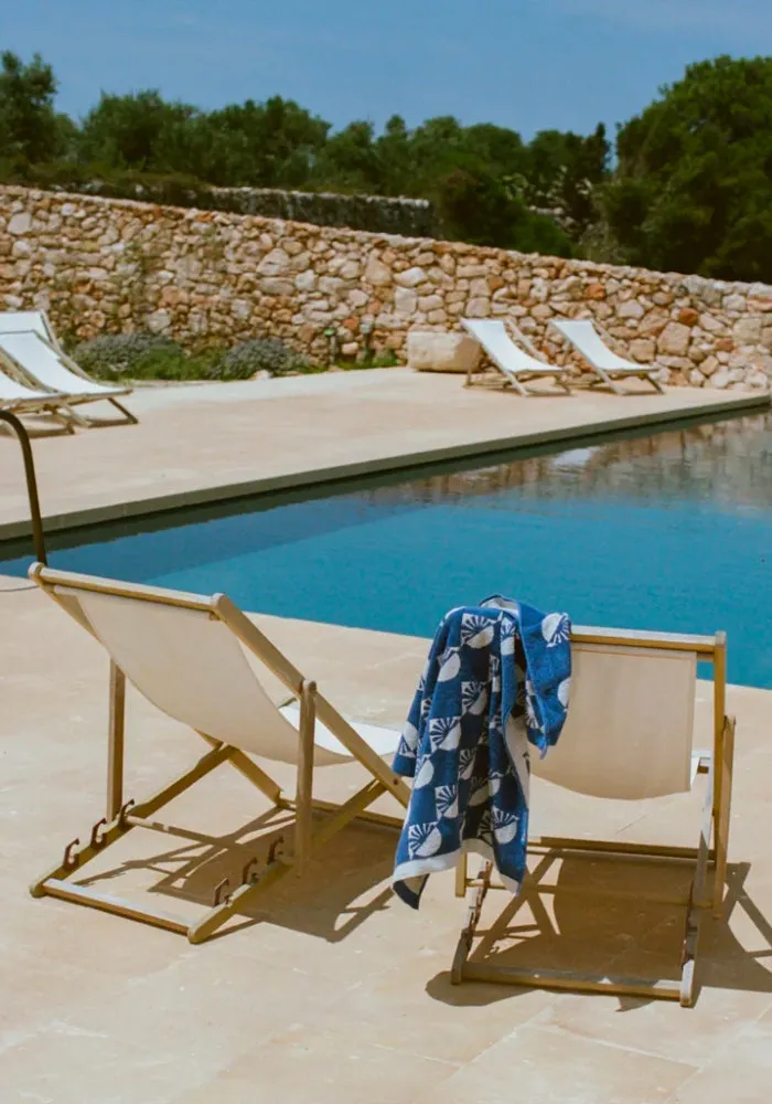 Saturna Towel - Sea Blue