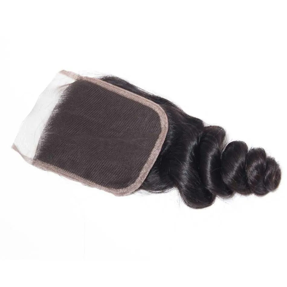 Sdamey Brazilian Loose Wave Human Hair 6X6 Lace Closure