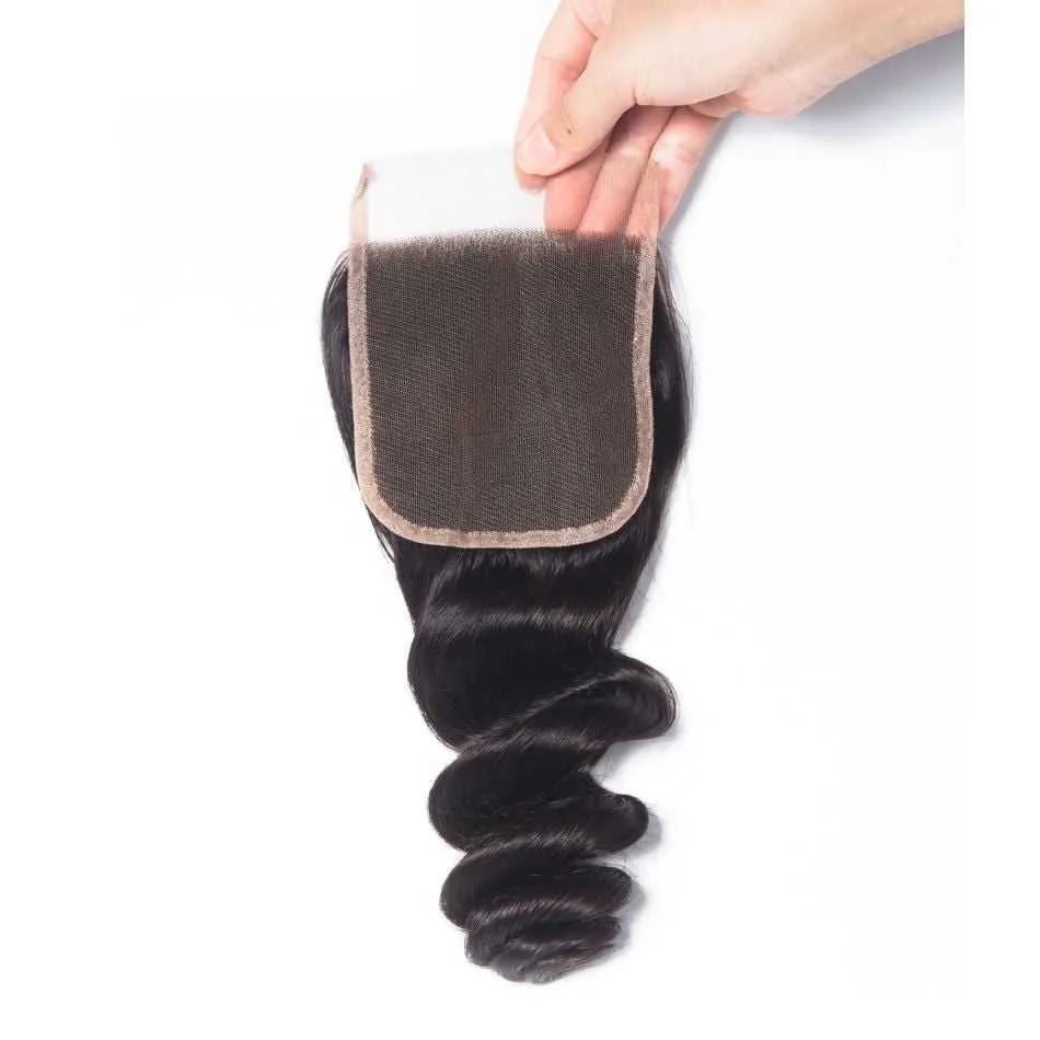 Sdamey Brazilian Loose Wave Human Hair 6X6 Lace Closure
