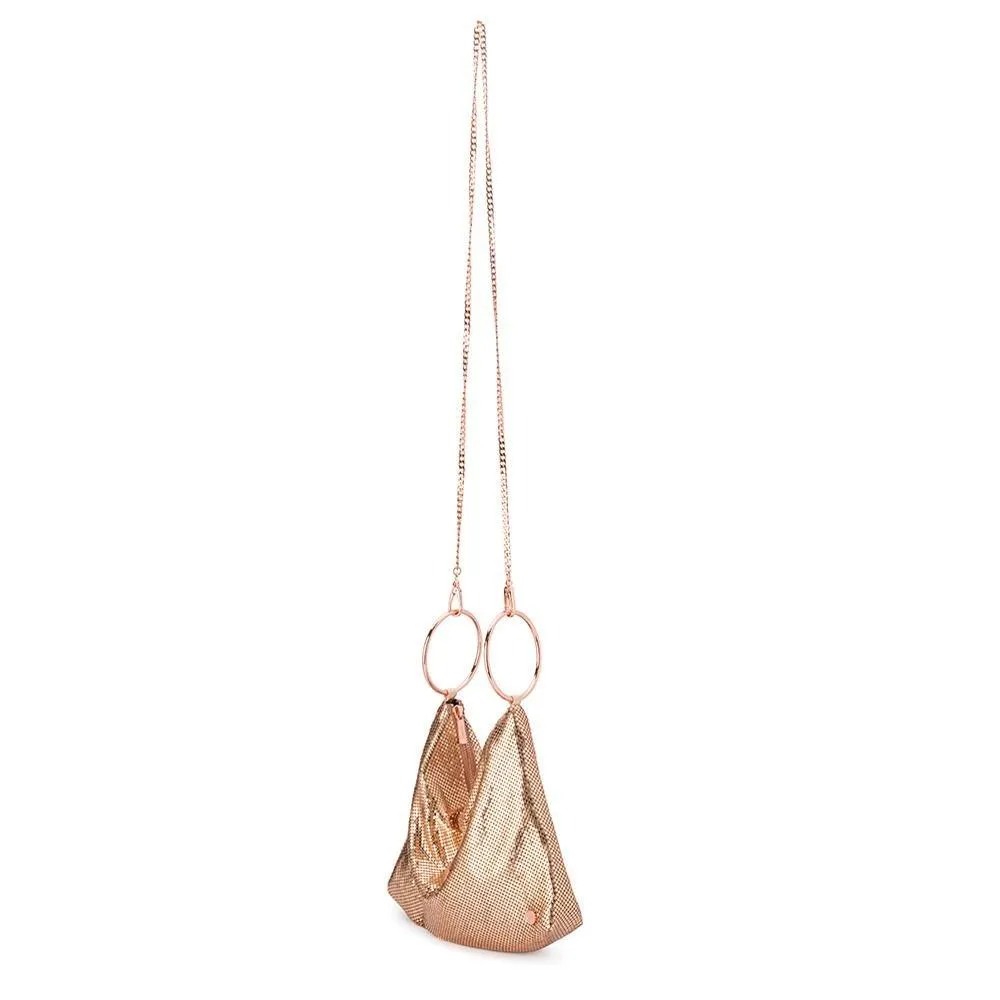 Shar Mesh Convertible Bag -  Rose Gold