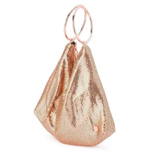 Shar Mesh Convertible Bag -  Rose Gold