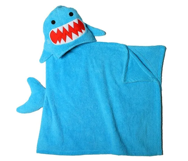 Sherman the Shark Hooded Towel