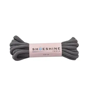 SHOESHINE Shoe Lace (1 Pair) 4mm Grey Round Shoelace & Boot Laces