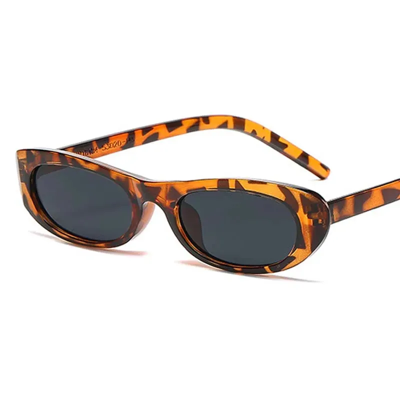 Small Frame Oval Sunglasses for Women