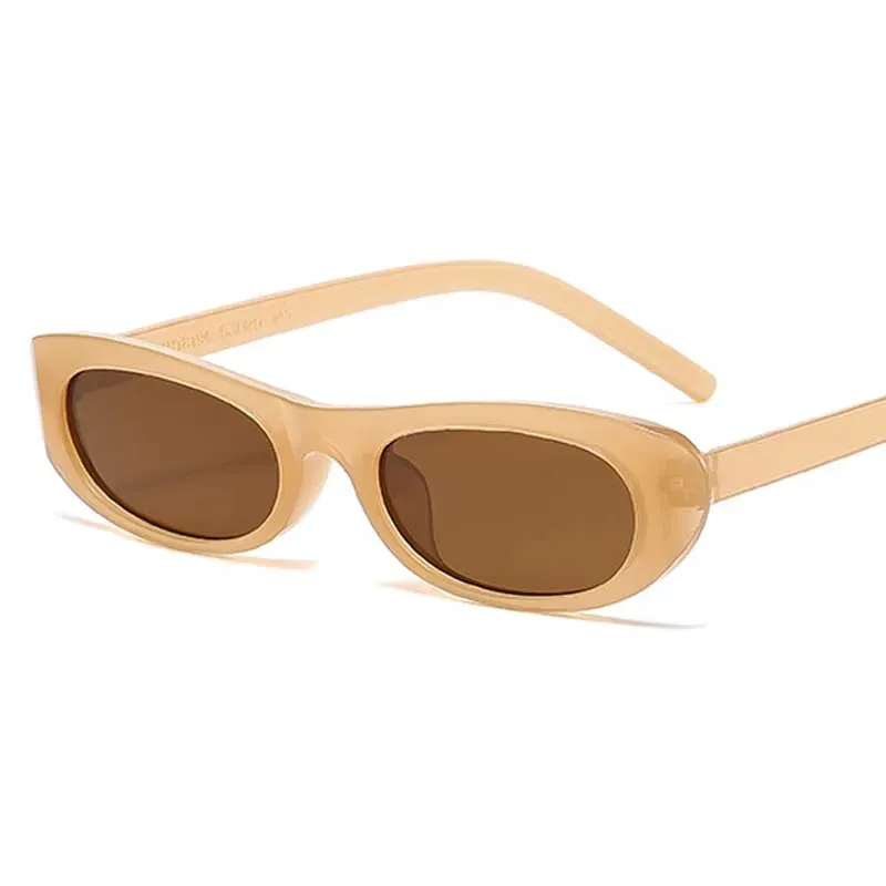 Small Frame Oval Sunglasses for Women