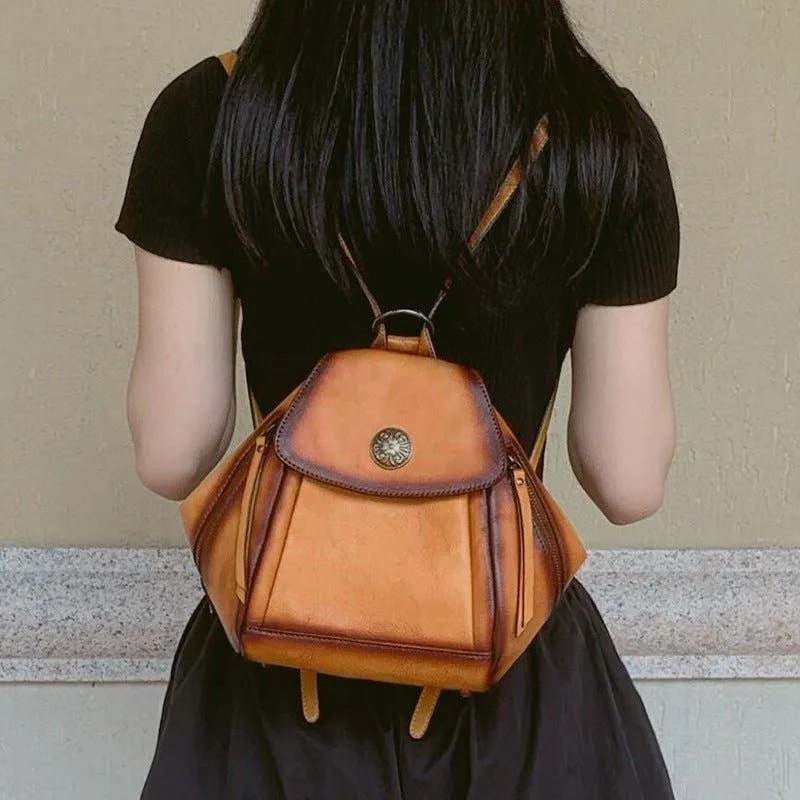 Small Leather Backpack Vintage