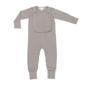 Smart Footed One-Piece   Bib - Gray