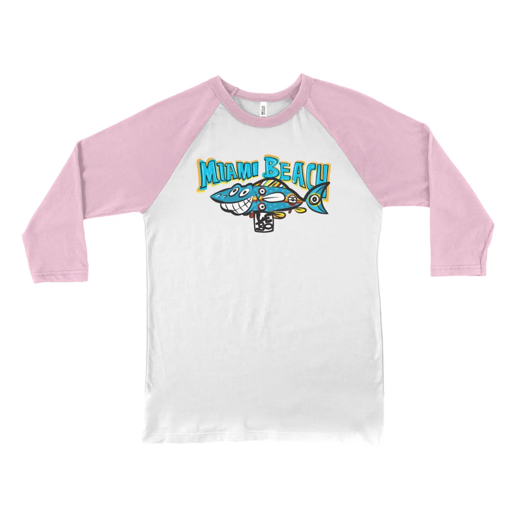 Smiles All Around - Lebo Unisex 3/4 Sleeve Baseball Tee