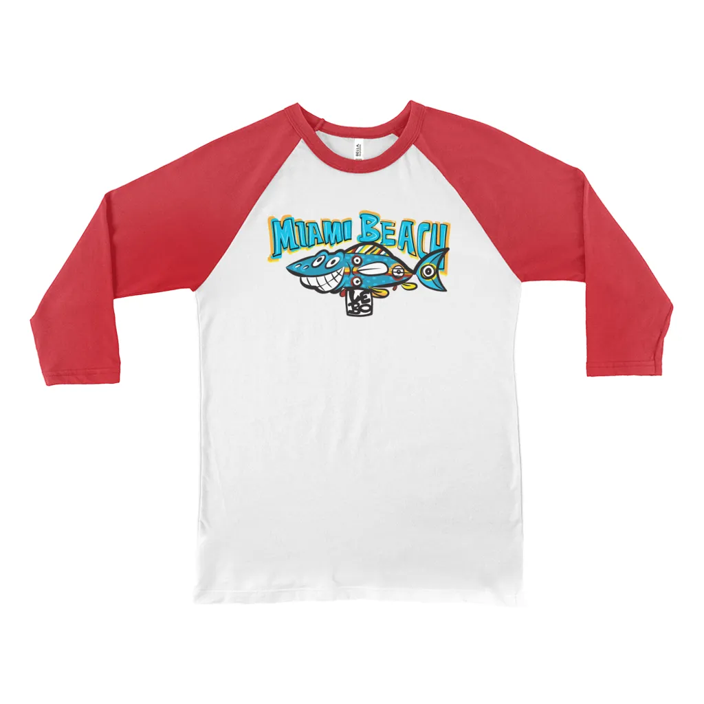 Smiles All Around - Lebo Unisex 3/4 Sleeve Baseball Tee