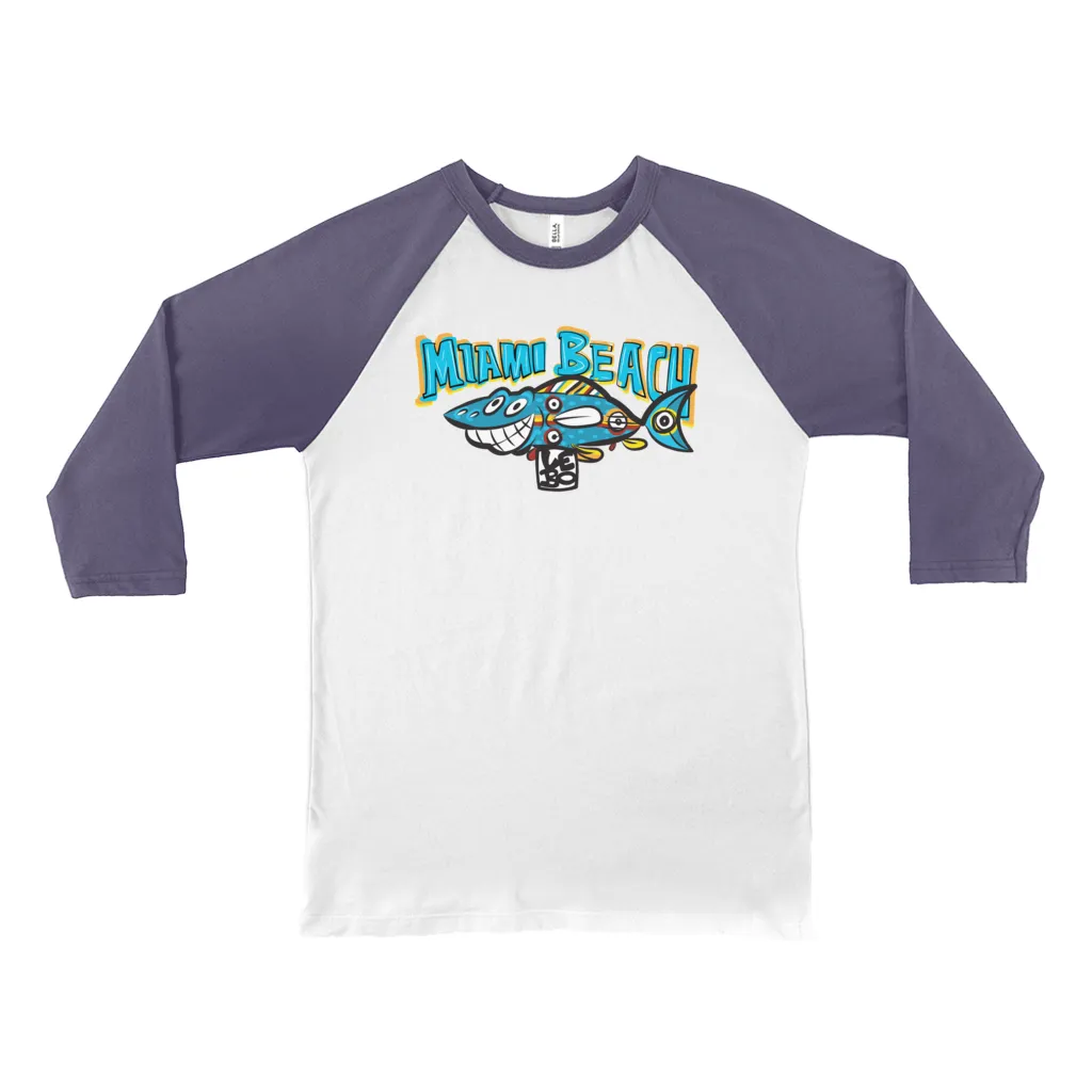 Smiles All Around - Lebo Unisex 3/4 Sleeve Baseball Tee