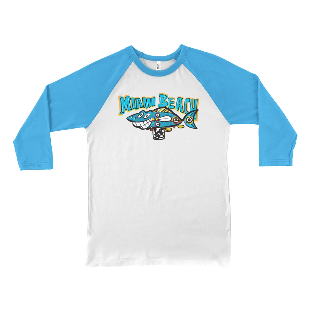 Smiles All Around - Lebo Unisex 3/4 Sleeve Baseball Tee