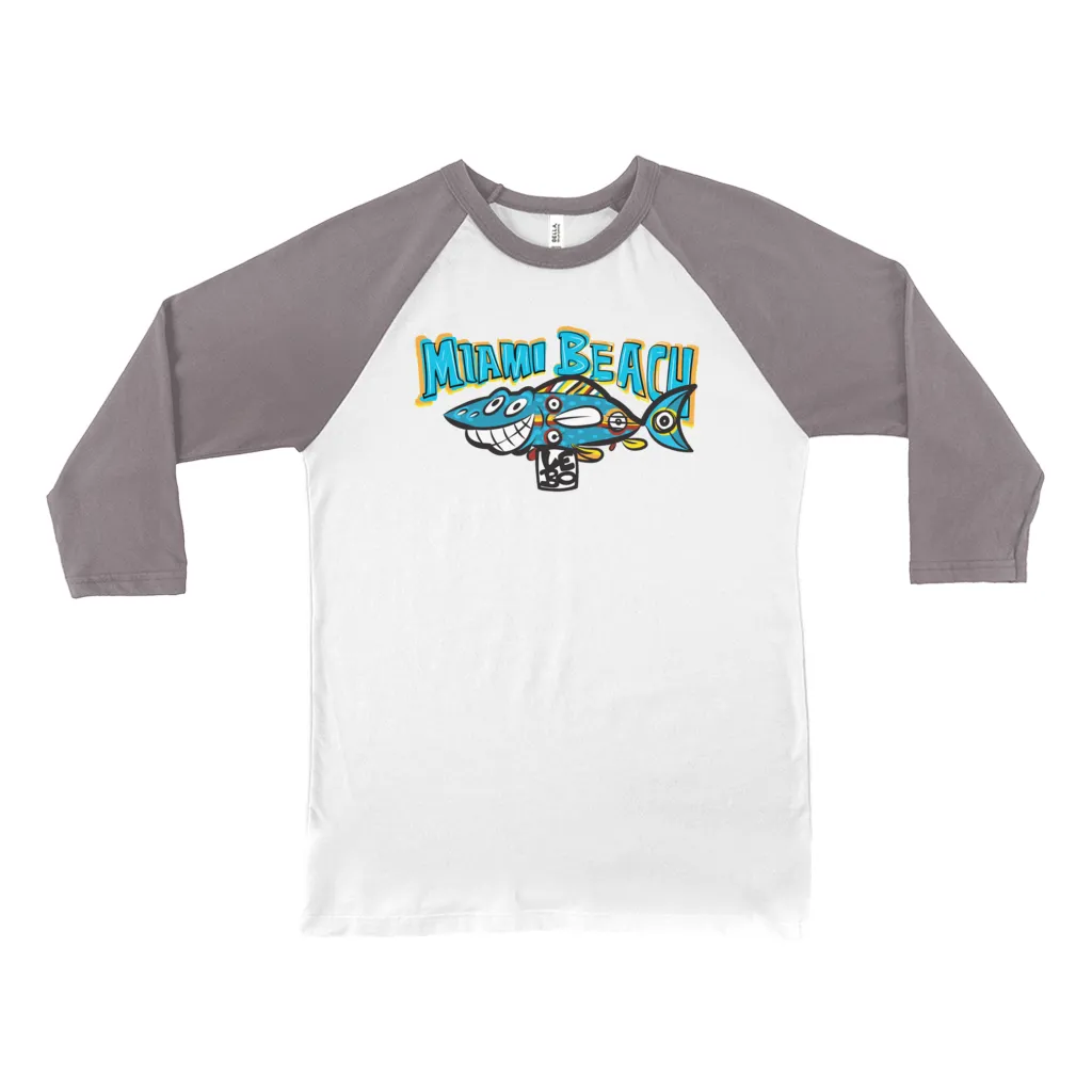 Smiles All Around - Lebo Unisex 3/4 Sleeve Baseball Tee