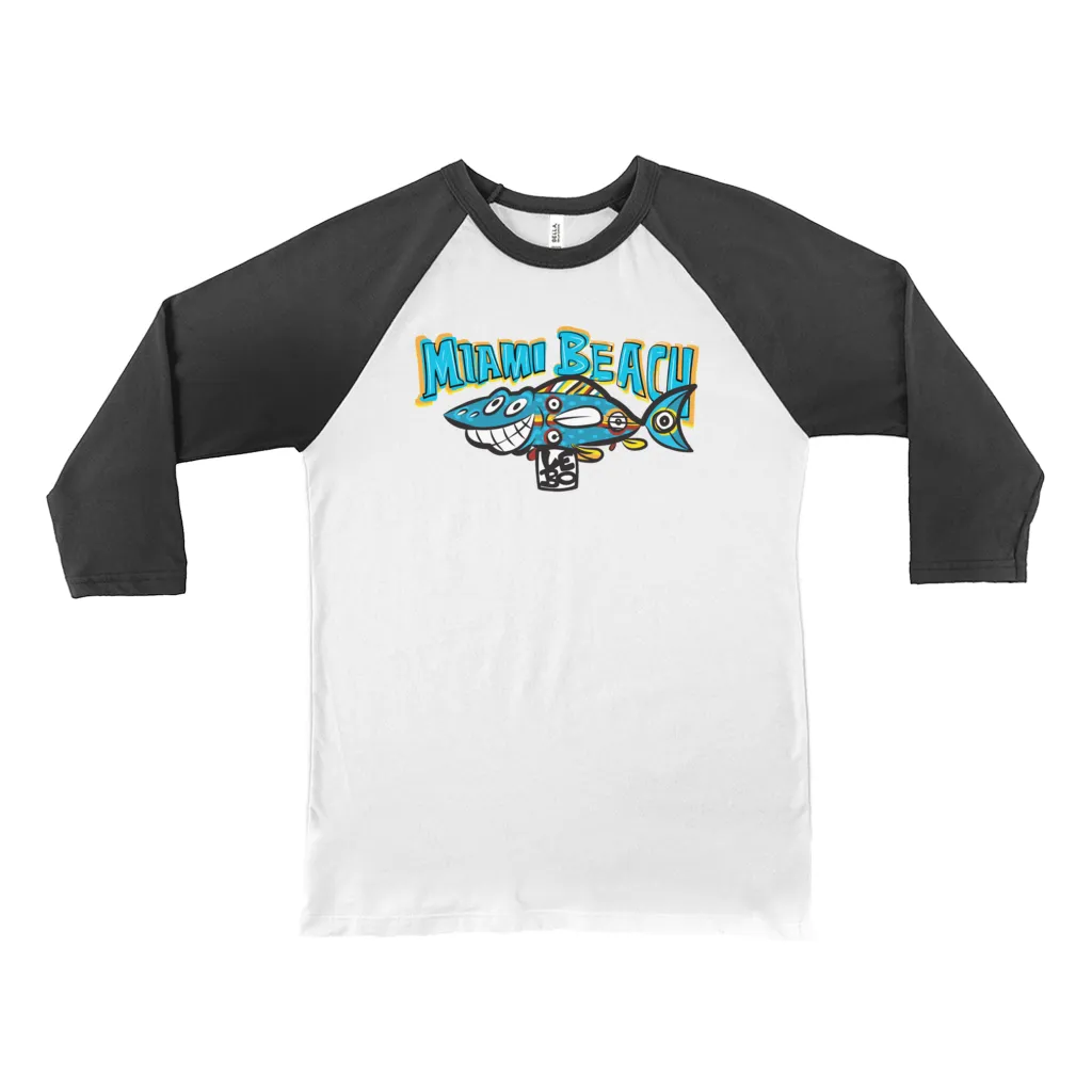 Smiles All Around - Lebo Unisex 3/4 Sleeve Baseball Tee