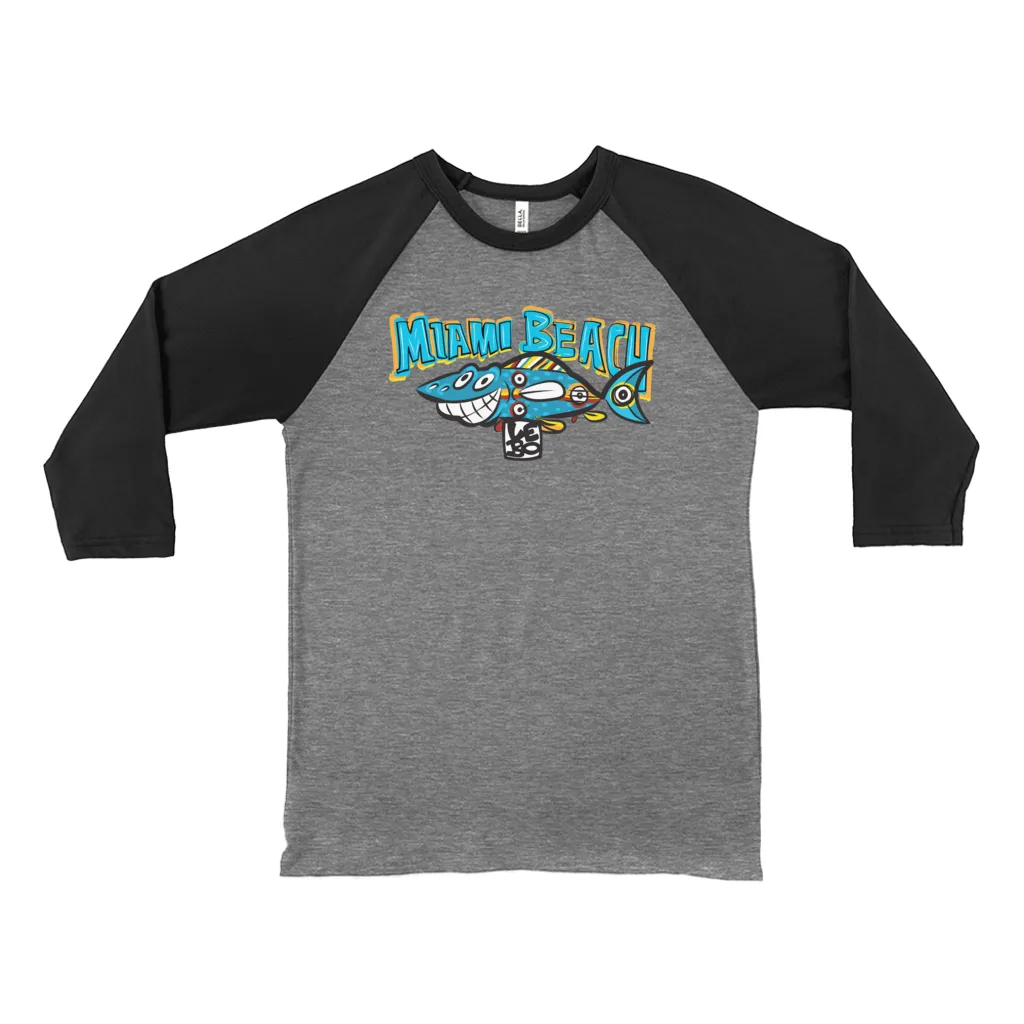 Smiles All Around - Lebo Unisex 3/4 Sleeve Baseball Tee