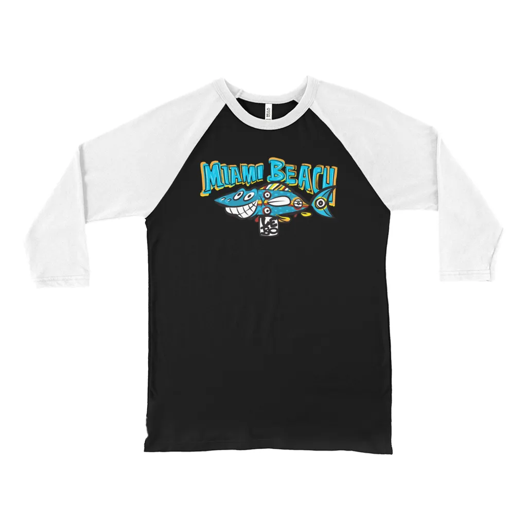 Smiles All Around - Lebo Unisex 3/4 Sleeve Baseball Tee