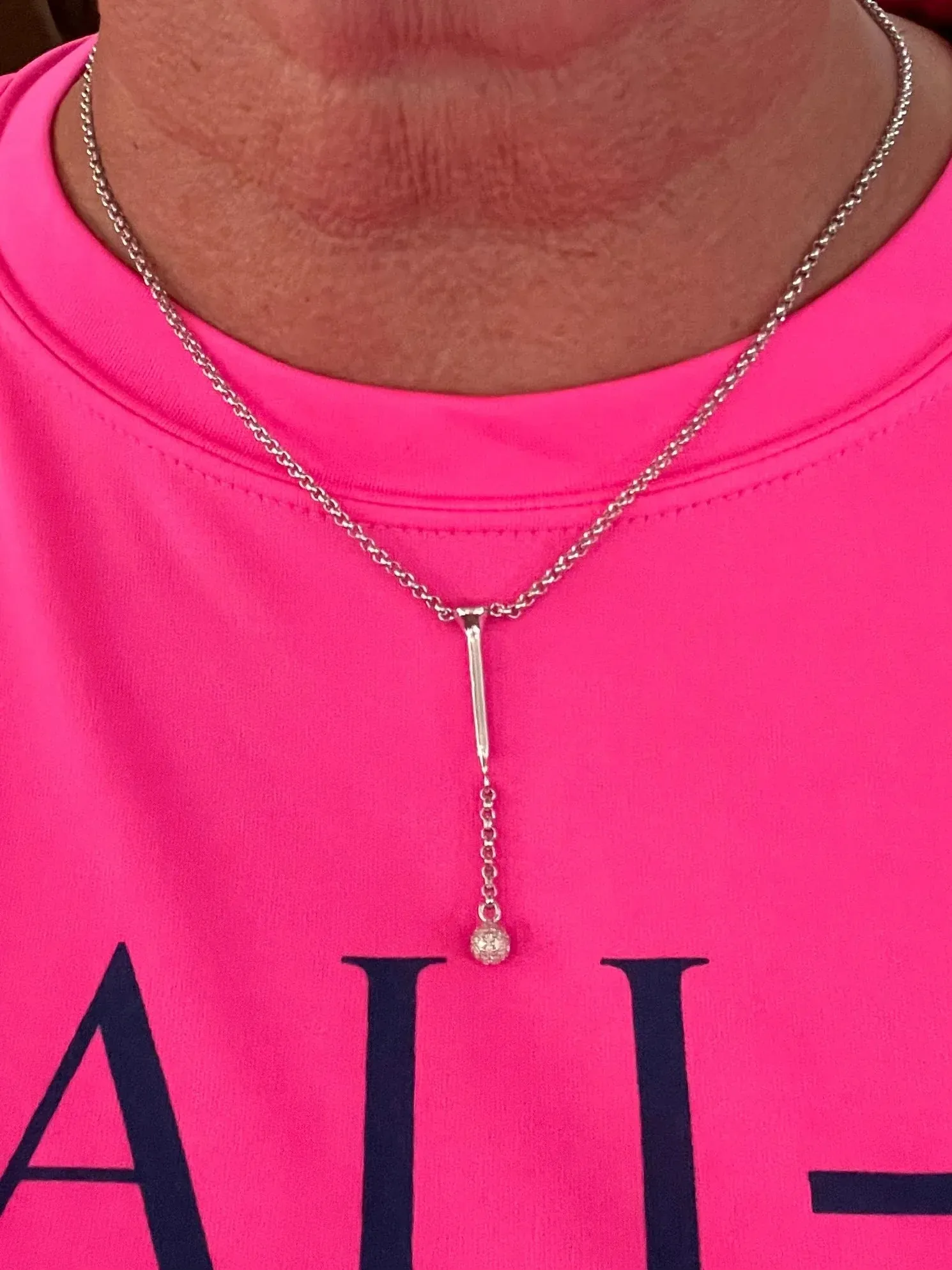 “Smoked” Golf Lariat Necklace