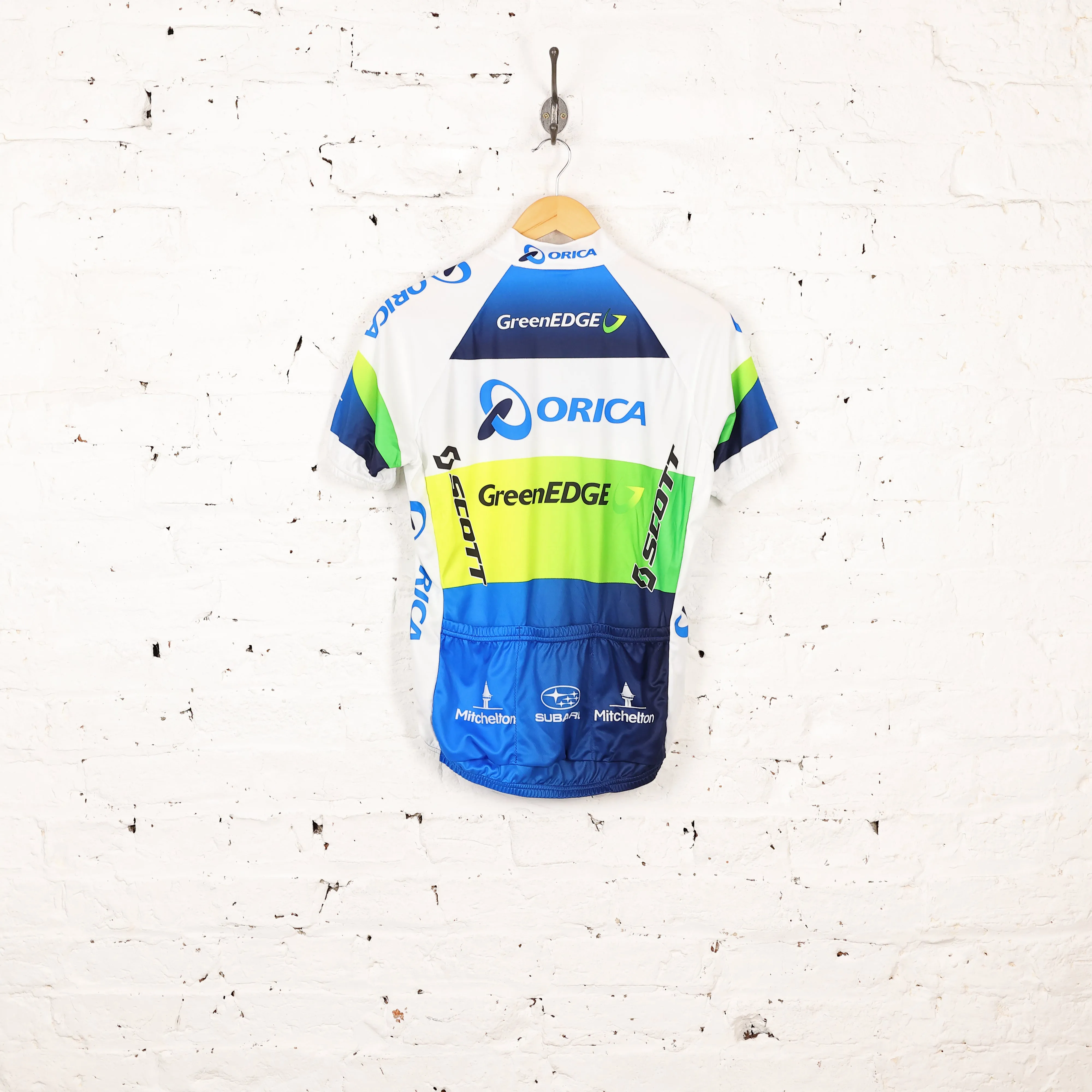 SMS Santini Subaru Orica Green Edge Cycling Top Jersey - White - M