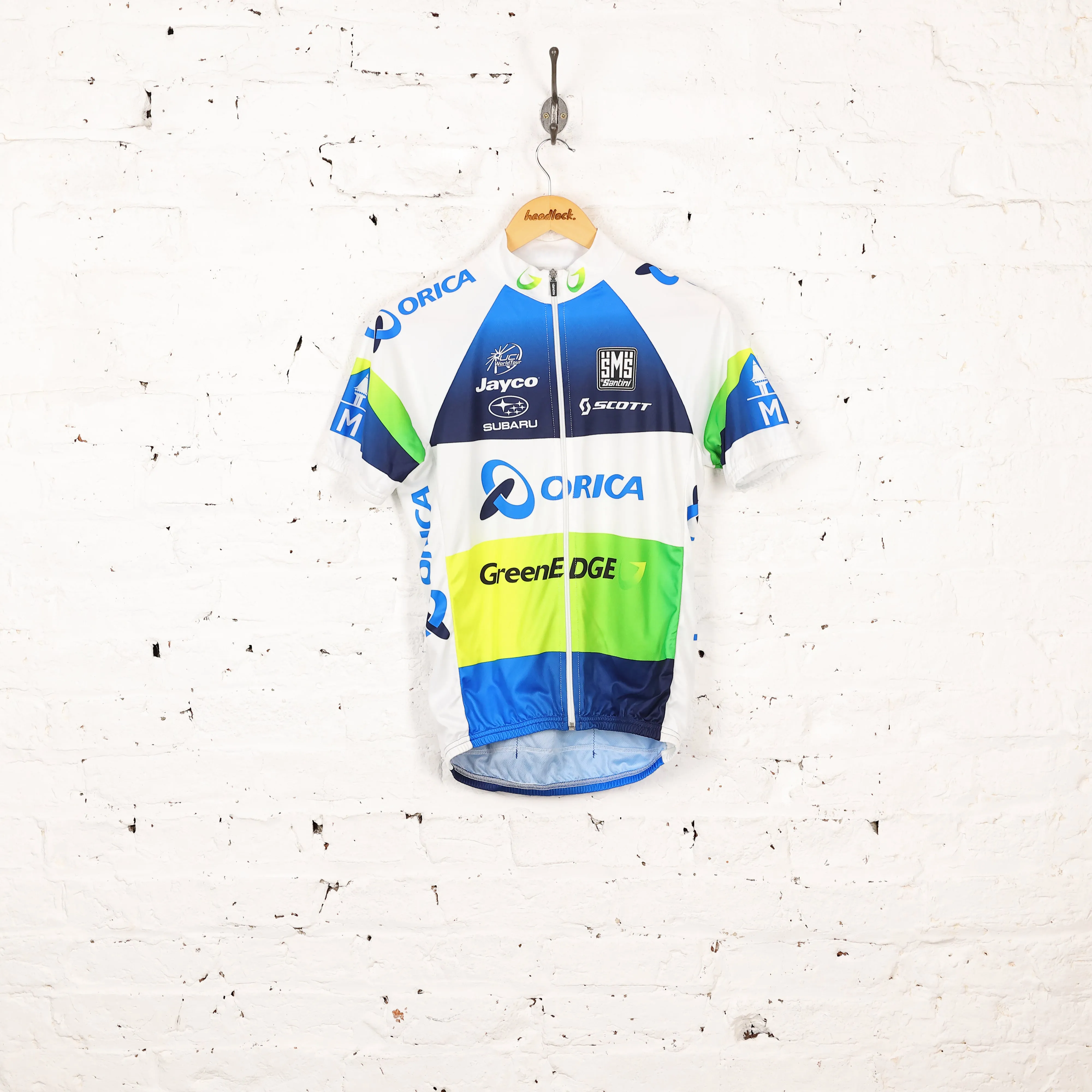 SMS Santini Subaru Orica Green Edge Cycling Top Jersey - White - M