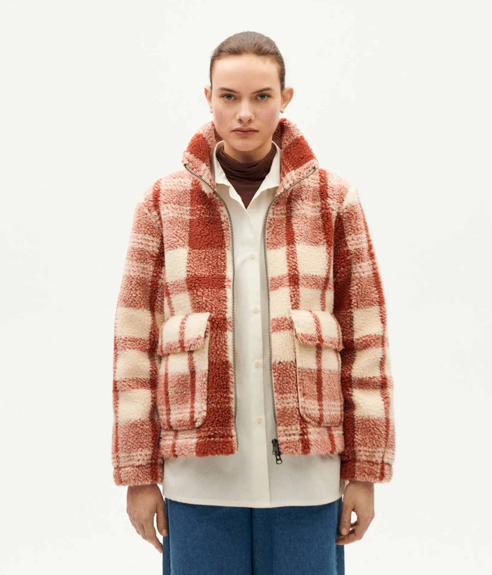 Sophie Jacket in Red | Thinking Mu