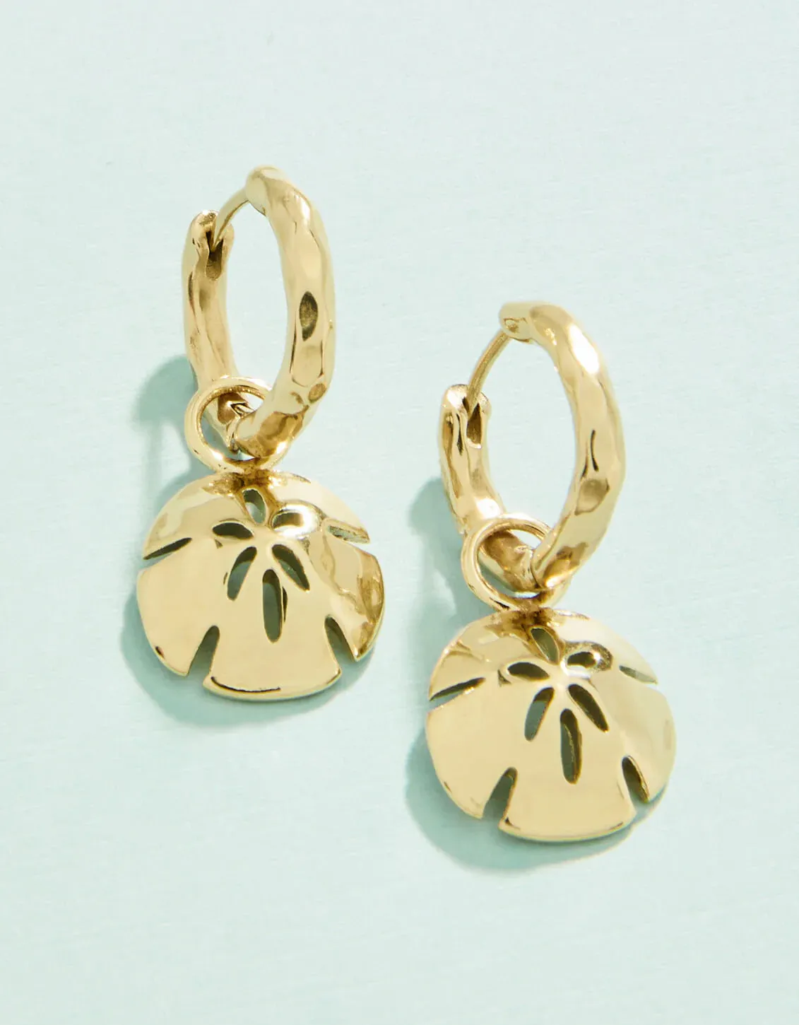 Spartina 449 Sand Dollar Convertible Hoop Earrings