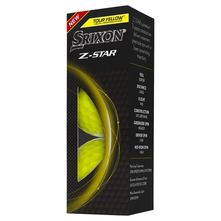 Srixon Z Star Yellow Golf Balls 12Pk