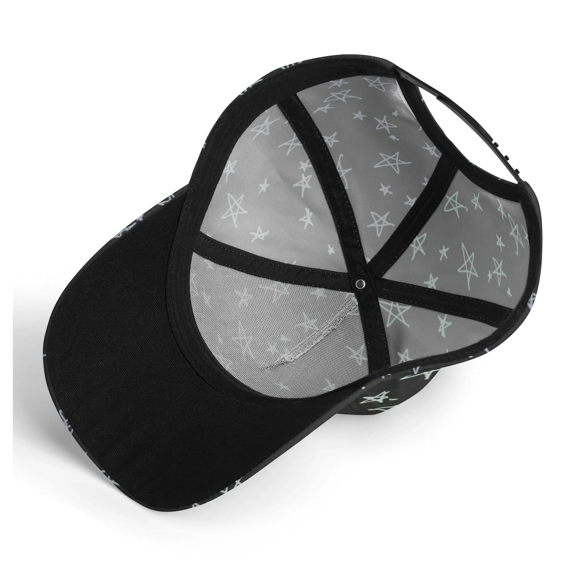 Stars Black Unisex Baseball Cap