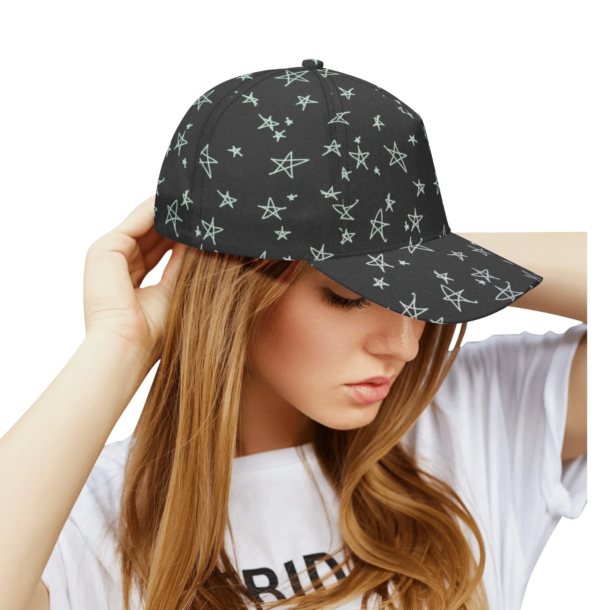 Stars Black Unisex Baseball Cap