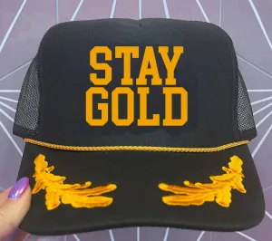 Stay Gold Oak Leaves Trucker Hat
