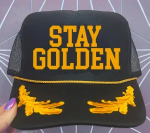 Stay Golden Oak Leaves Trucker Hat