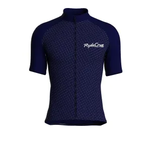 Stellar Grid | Dark Blue Male Short Sleeves Jersey