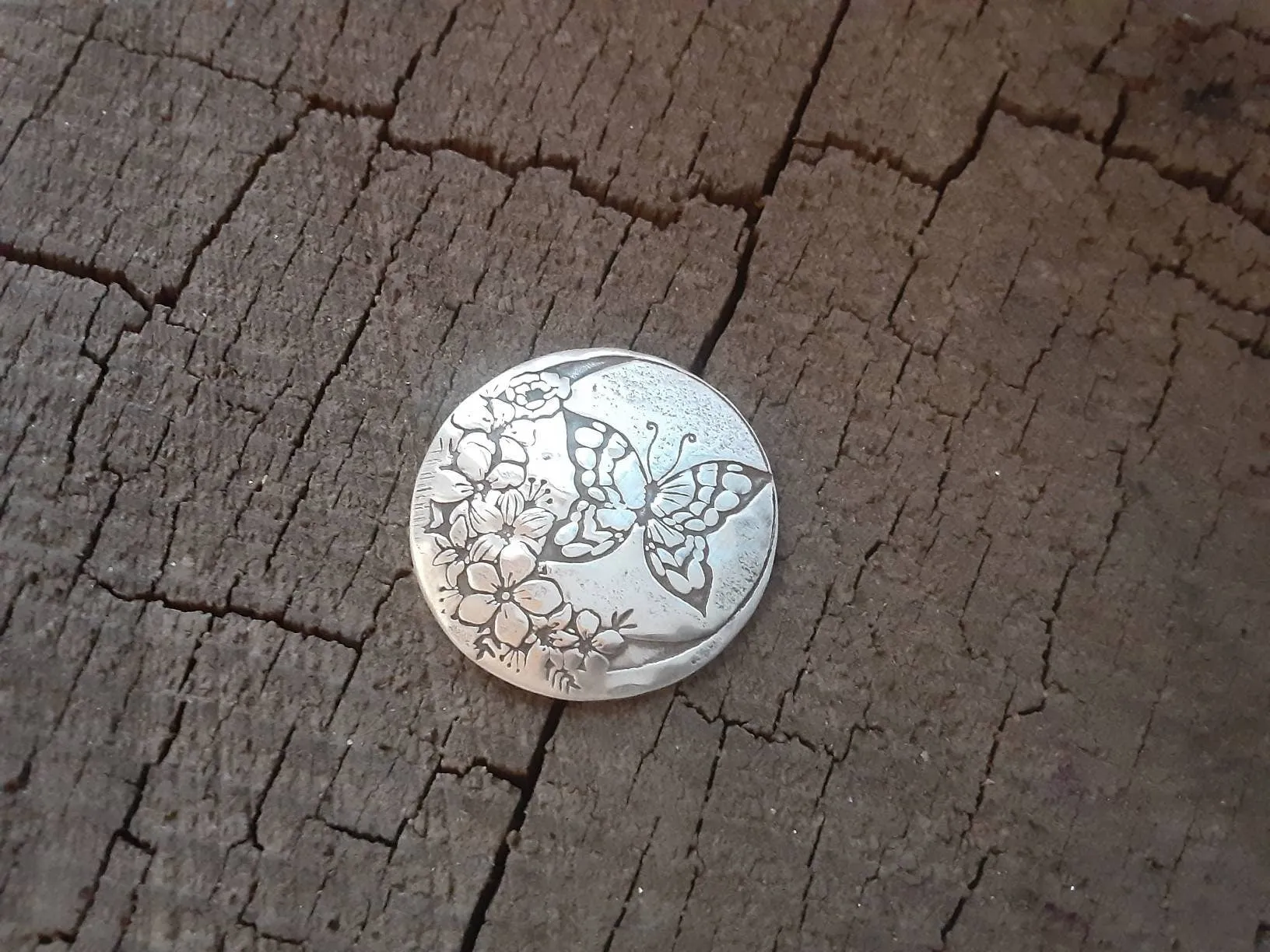 Sterling silver golf ball marker for woman - ladies golf ball marker - 25th anniversary - mothers day gift - silver anniversary