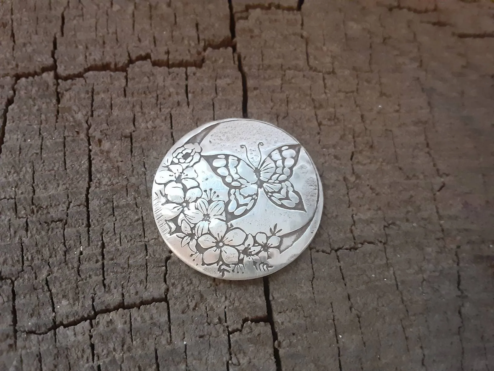 Sterling silver golf ball marker for woman - ladies golf ball marker - 25th anniversary - mothers day gift - silver anniversary