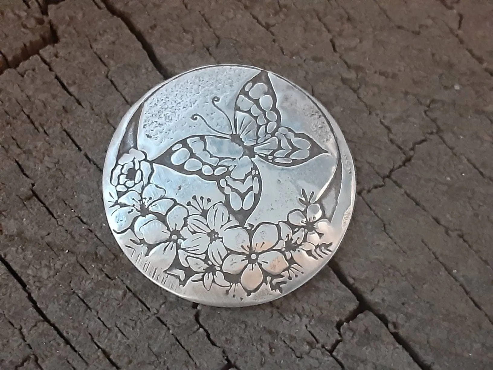 Sterling silver golf ball marker for woman - ladies golf ball marker - 25th anniversary - mothers day gift - silver anniversary
